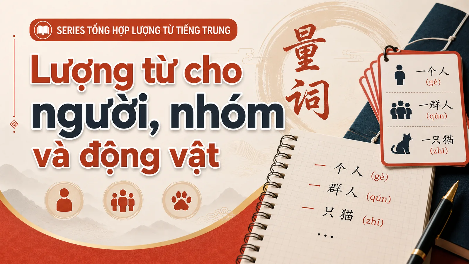 Lượng từ cho người, nhóm và động vật