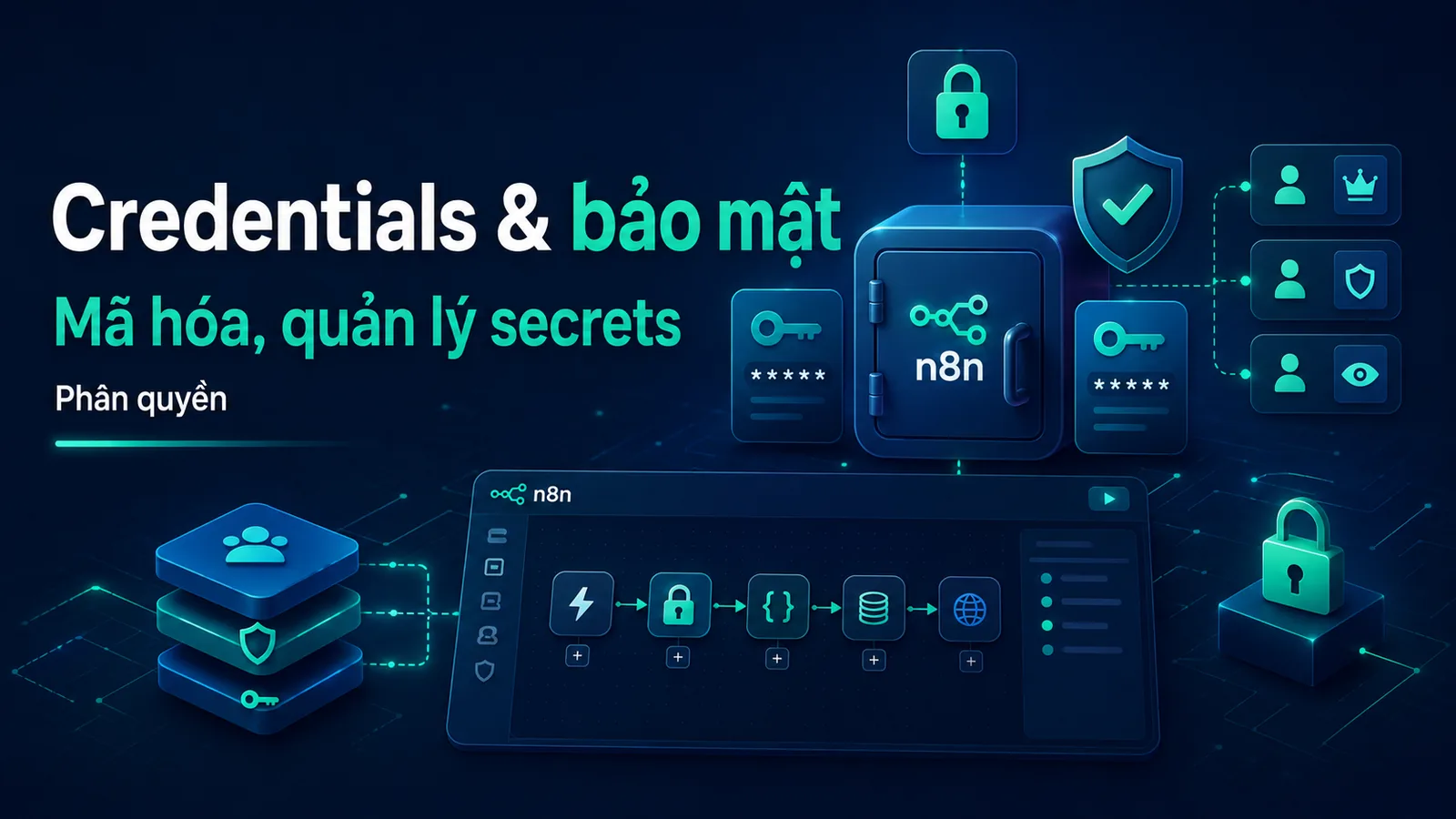 Bài 10 — Credentials và bảo mật: mã hóa, quản lý secrets, phân quyền
